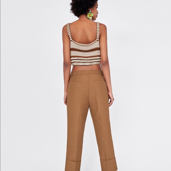 (SOLD)Zara Strappy Crochet Top - Picture 6 of 7